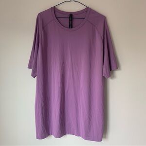 Lululemon Athletica Metal Vent Tech Short Sleeve Shirt Size XL Lavender